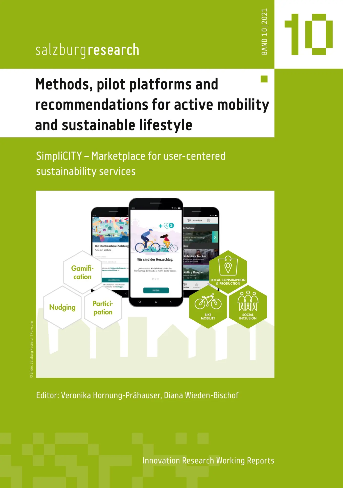 Methods, pilot platforms and recommendations for active mobility and sustainable lifestyle: SimpliCITY - Marketplace for user-centered sustainability services (Innovation Research Arbeitsberichte)