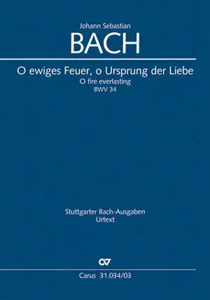 Cover: 9790007042578 | O ewiges Feuer, o Ursprung der Liebe (Klavierauszug) | Bach | Buch