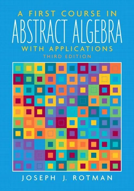 Cover: 9780131862678 | First Course in Abstract Algebra, A | Joseph Rotman (u. a.) | Buch
