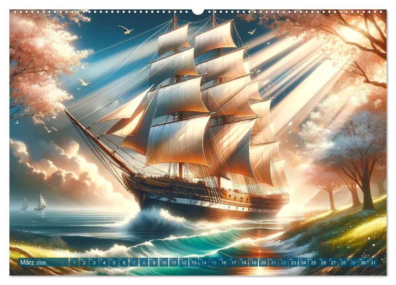 Bild: 9783457442678 | Maritime Meisterwerke: Ein KI-Kalender für Seefahrerherzen...