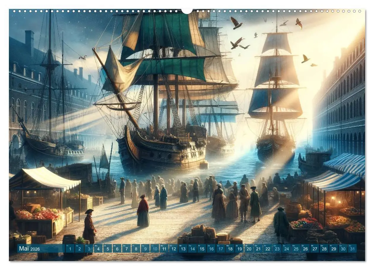 Bild: 9783457442678 | Maritime Meisterwerke: Ein KI-Kalender für Seefahrerherzen...