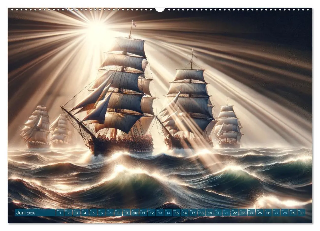 Bild: 9783457442678 | Maritime Meisterwerke: Ein KI-Kalender für Seefahrerherzen...