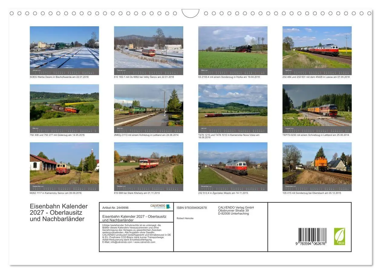 Bild: 9783594062678 | Eisenbahn Kalender 2027 - Oberlausitz und Nachbarländer...