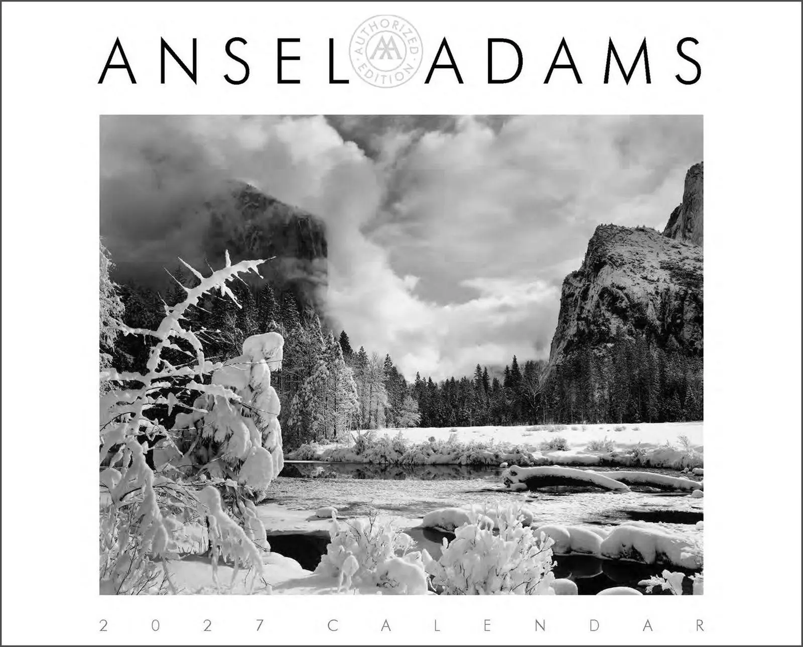 Cover: 9780316602778 | Ansel Adams 2027 Wall Calendar | Authorized Edition (Monthly Calendar)