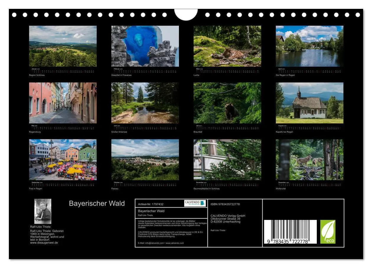 Bild: 9783435722778 | Bayerischer Wald (Wandkalender 2025 DIN A4 quer), CALVENDO...