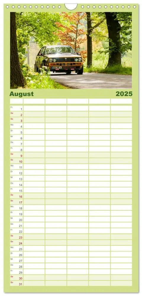 Bild: 9783457122778 | Familienplaner 2025 - Rallye Faszination 2025 mit 5 Spalten...