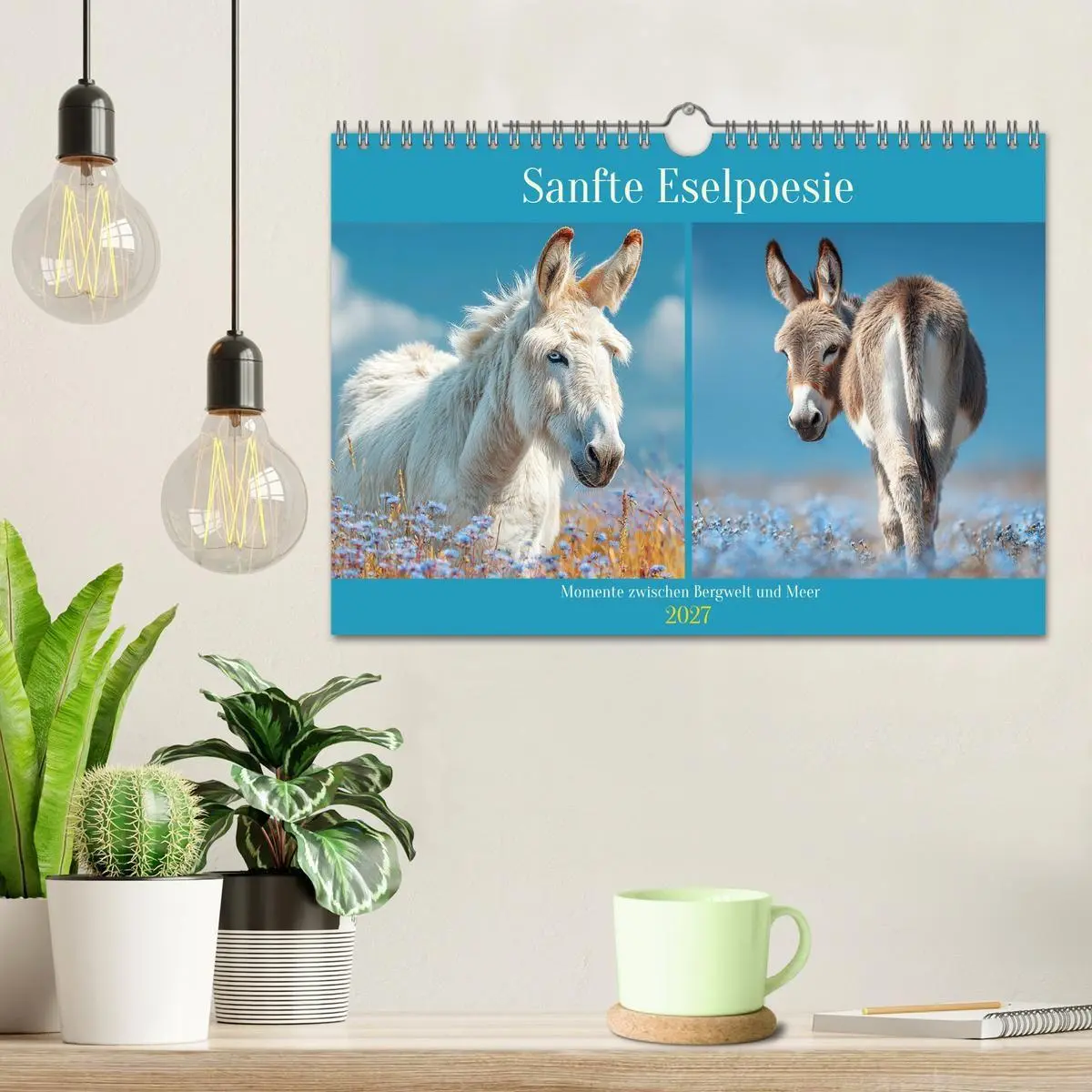 Bild: 9783516762778 | Sanfte Eselpoesie. Momente zwischen Bergwelt und Meer (Wandkalender...