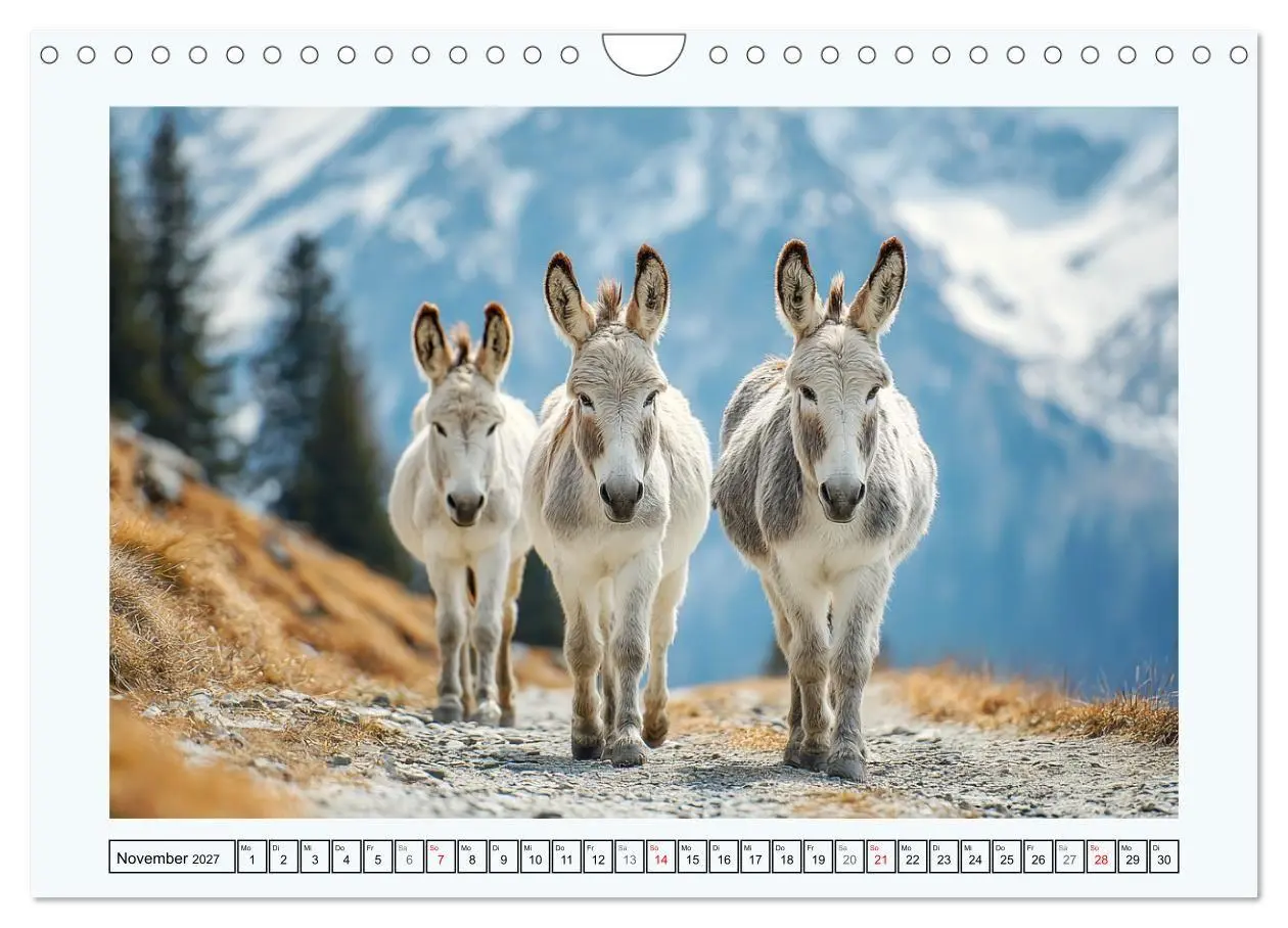Bild: 9783516762778 | Sanfte Eselpoesie. Momente zwischen Bergwelt und Meer (Wandkalender...