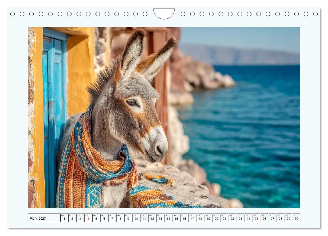 Bild: 9783516762778 | Sanfte Eselpoesie. Momente zwischen Bergwelt und Meer (Wandkalender...