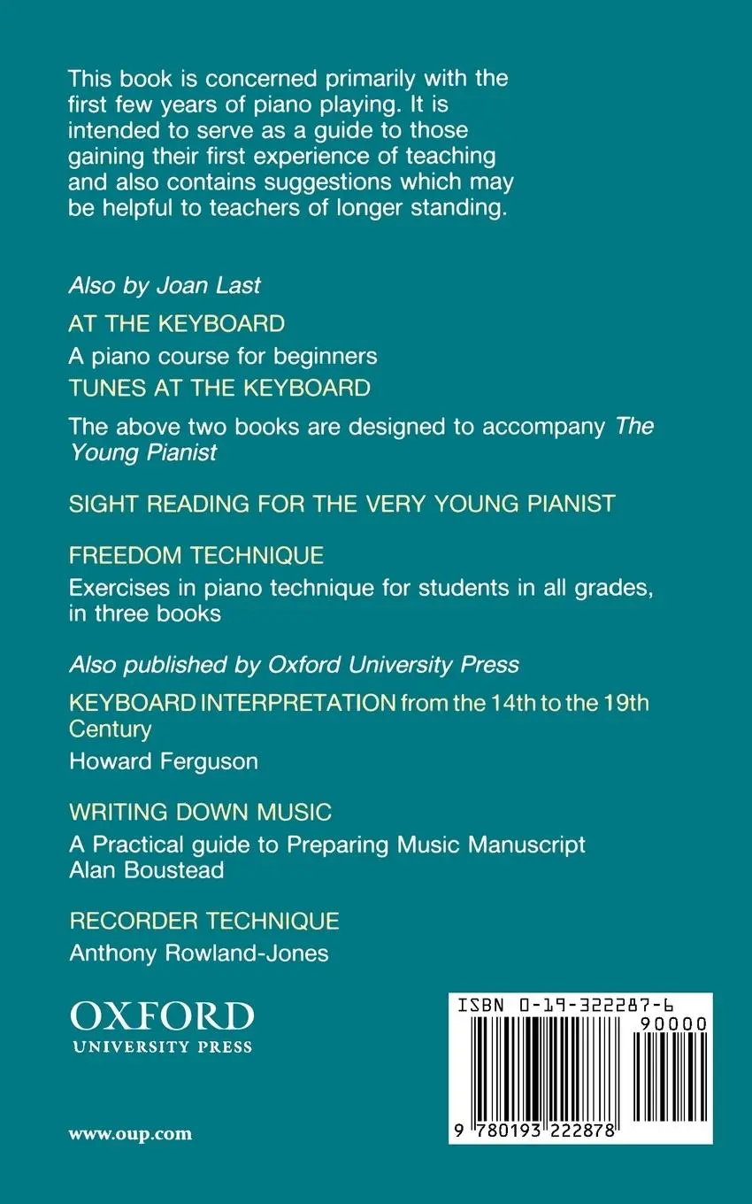 Rückseite: 9780193222878 | The Young Pianist | A New Approach for Teachers and Students | Buch