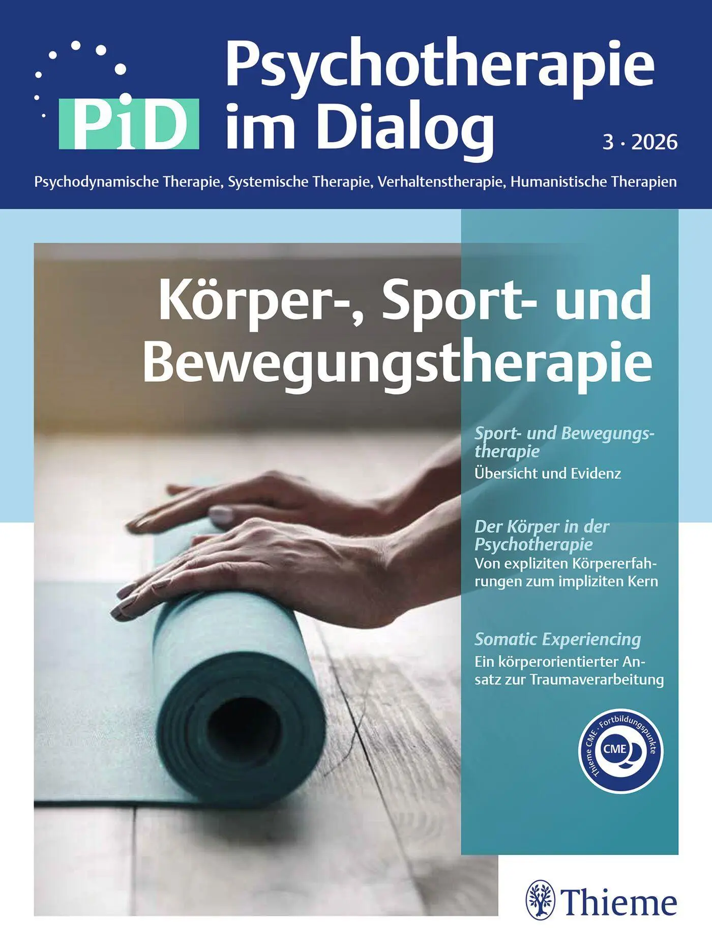 Cover: 9783132462878 | Körper-, Sport- und Bewegungstherapie | PiD - Psychotherapie im Dialog