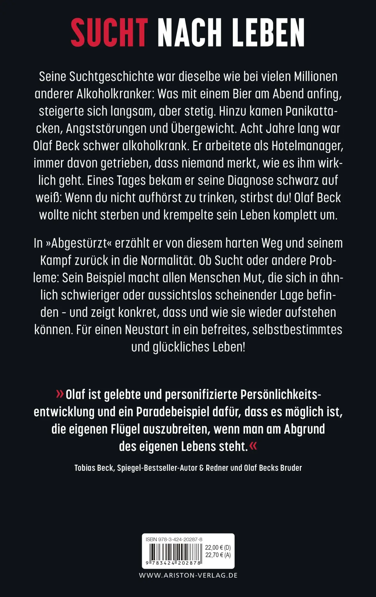 Bild: 9783424202878 | Abgestürzt | Egal, wie tief du fällst, du kannst immer aufstehen