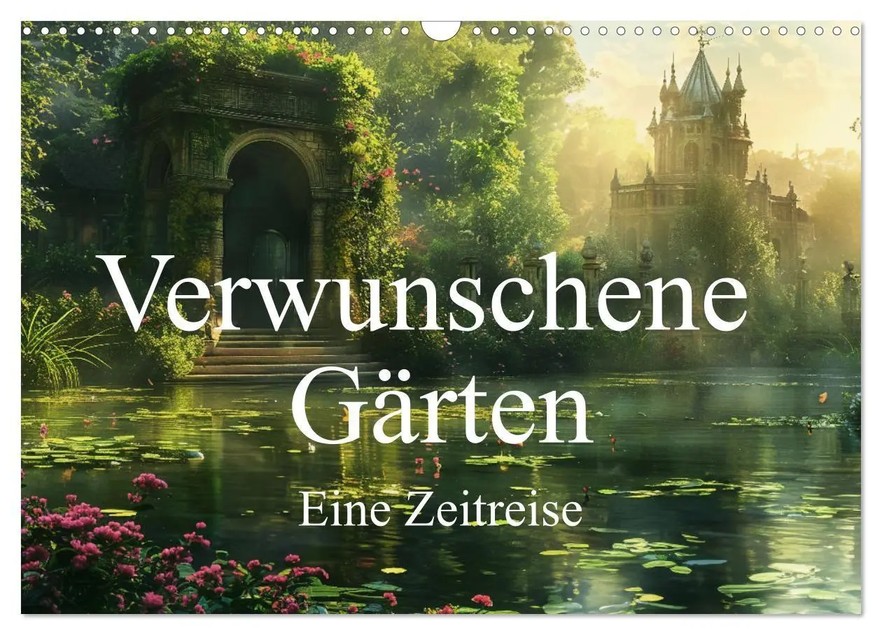 Cover: 9783569152878 | Verwunschene Gärten - Eine Zeitreise (Wandkalender 2027 DIN A3...