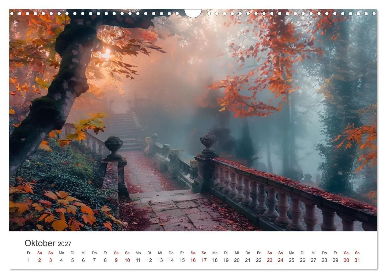 Bild: 9783569152878 | Verwunschene Gärten - Eine Zeitreise (Wandkalender 2027 DIN A3...