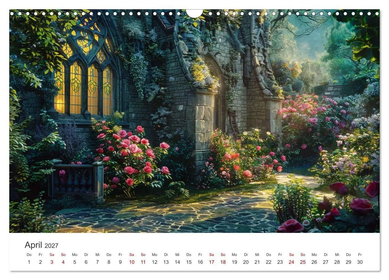 Bild: 9783569152878 | Verwunschene Gärten - Eine Zeitreise (Wandkalender 2027 DIN A3...