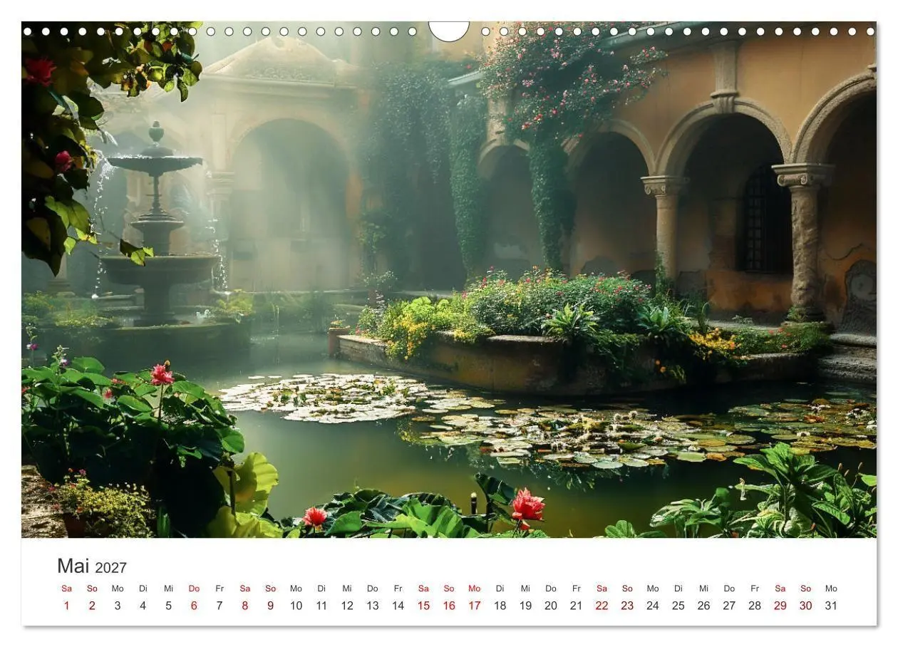 Bild: 9783569152878 | Verwunschene Gärten - Eine Zeitreise (Wandkalender 2027 DIN A3...