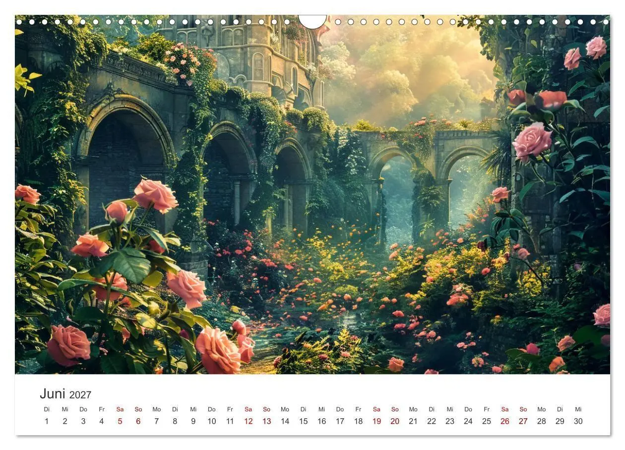 Bild: 9783569152878 | Verwunschene Gärten - Eine Zeitreise (Wandkalender 2027 DIN A3...