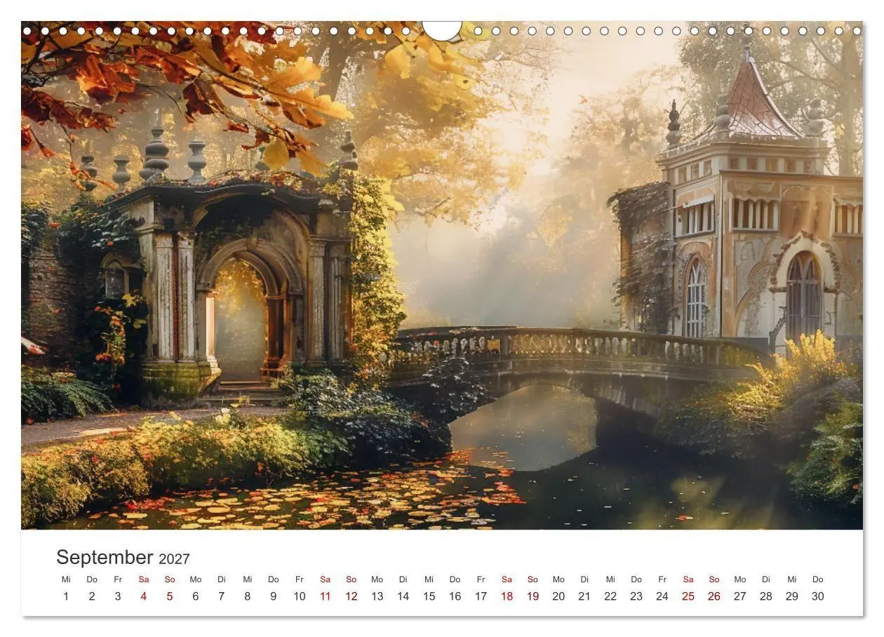 Bild: 9783569152878 | Verwunschene Gärten - Eine Zeitreise (Wandkalender 2027 DIN A3...