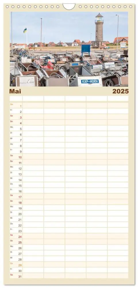 Bild: 9783457102978 | Familienplaner 2025 - Moin Juist mit 5 Spalten (Wandkalender, 21 x...