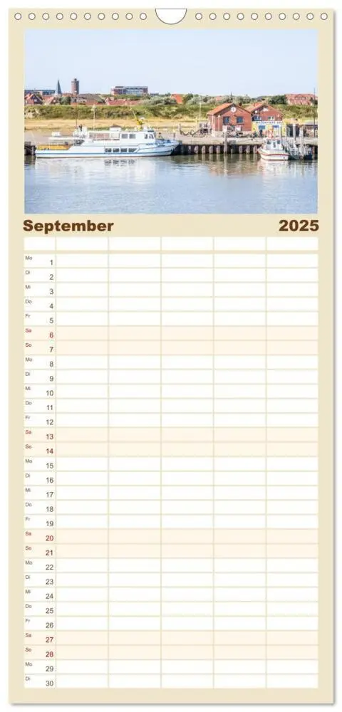 Bild: 9783457102978 | Familienplaner 2025 - Moin Juist mit 5 Spalten (Wandkalender, 21 x...
