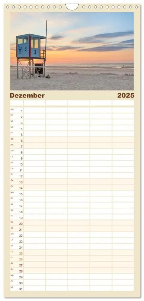 Bild: 9783457102978 | Familienplaner 2025 - Moin Juist mit 5 Spalten (Wandkalender, 21 x...