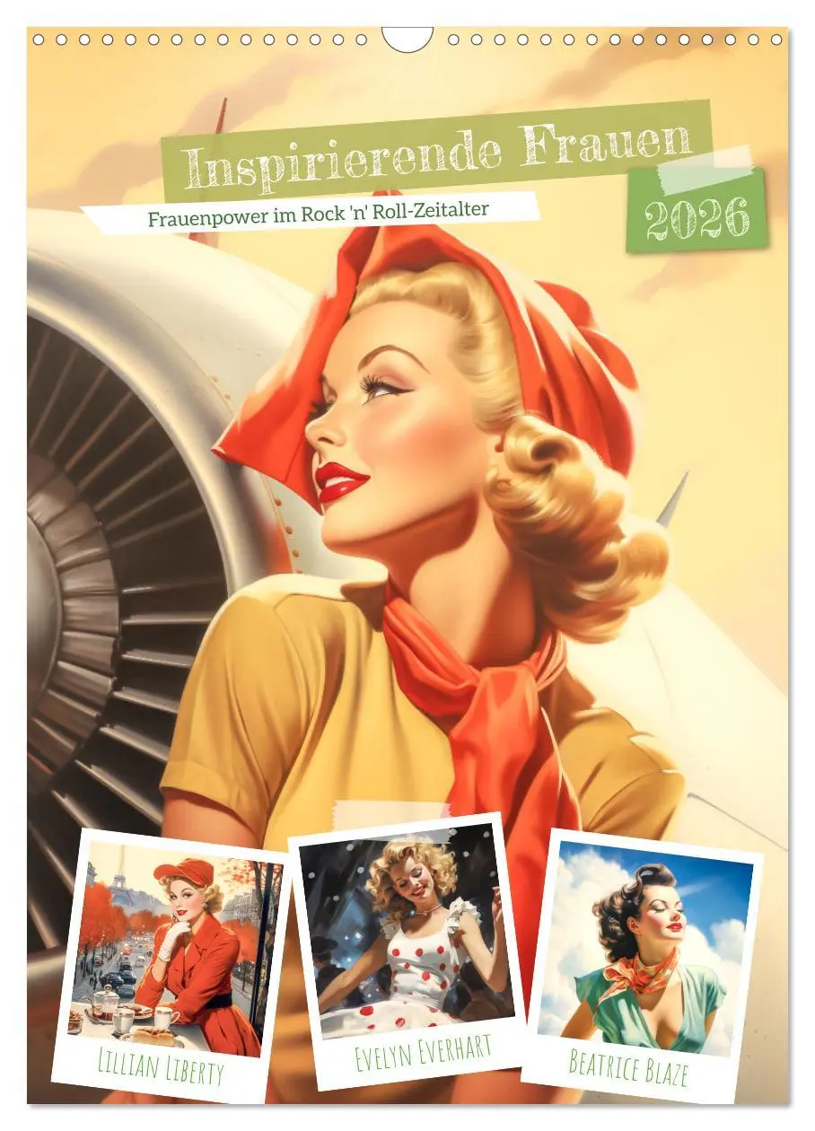 Cover: 9783516292978 | Inspirierende Frauen (Wandkalender 2026 DIN A3 hoch), CALVENDO...