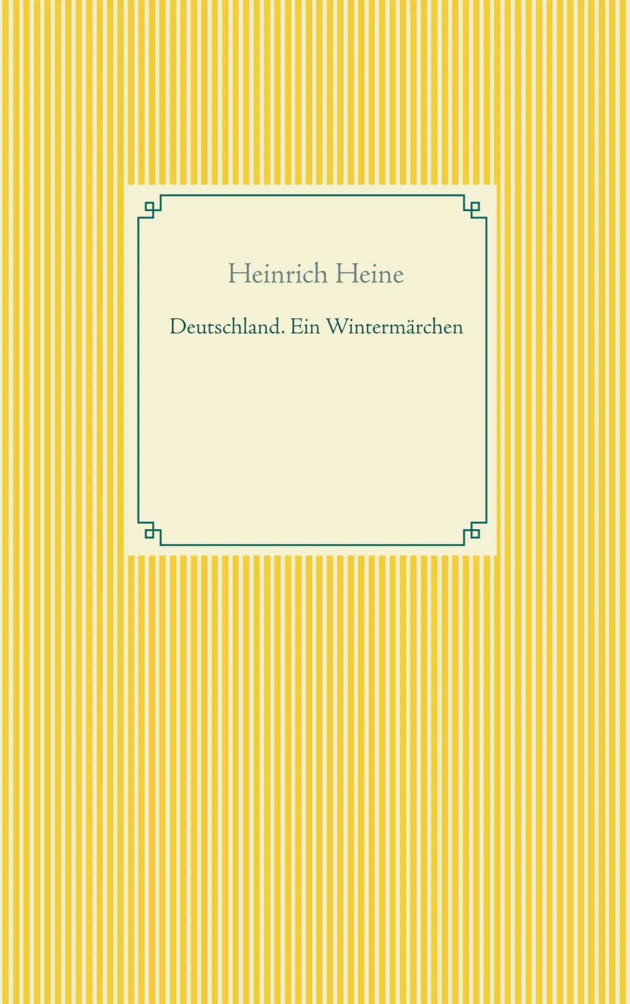 Cover: 9783746042978 | Deutschland. Ein Wintermärchen | Heinrich Heine | Taschenbuch | 92 S.