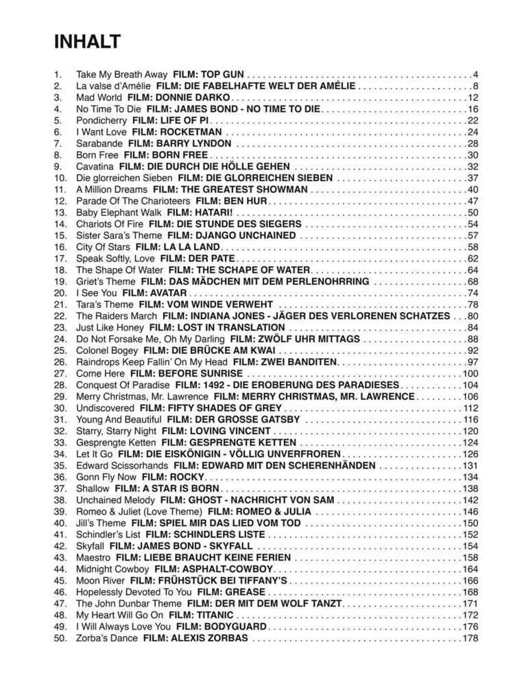 Bild: 9783954562978 | 50 Filmhits für Gitarre 2 | Hal Leonard Europe - Bosworth Edition