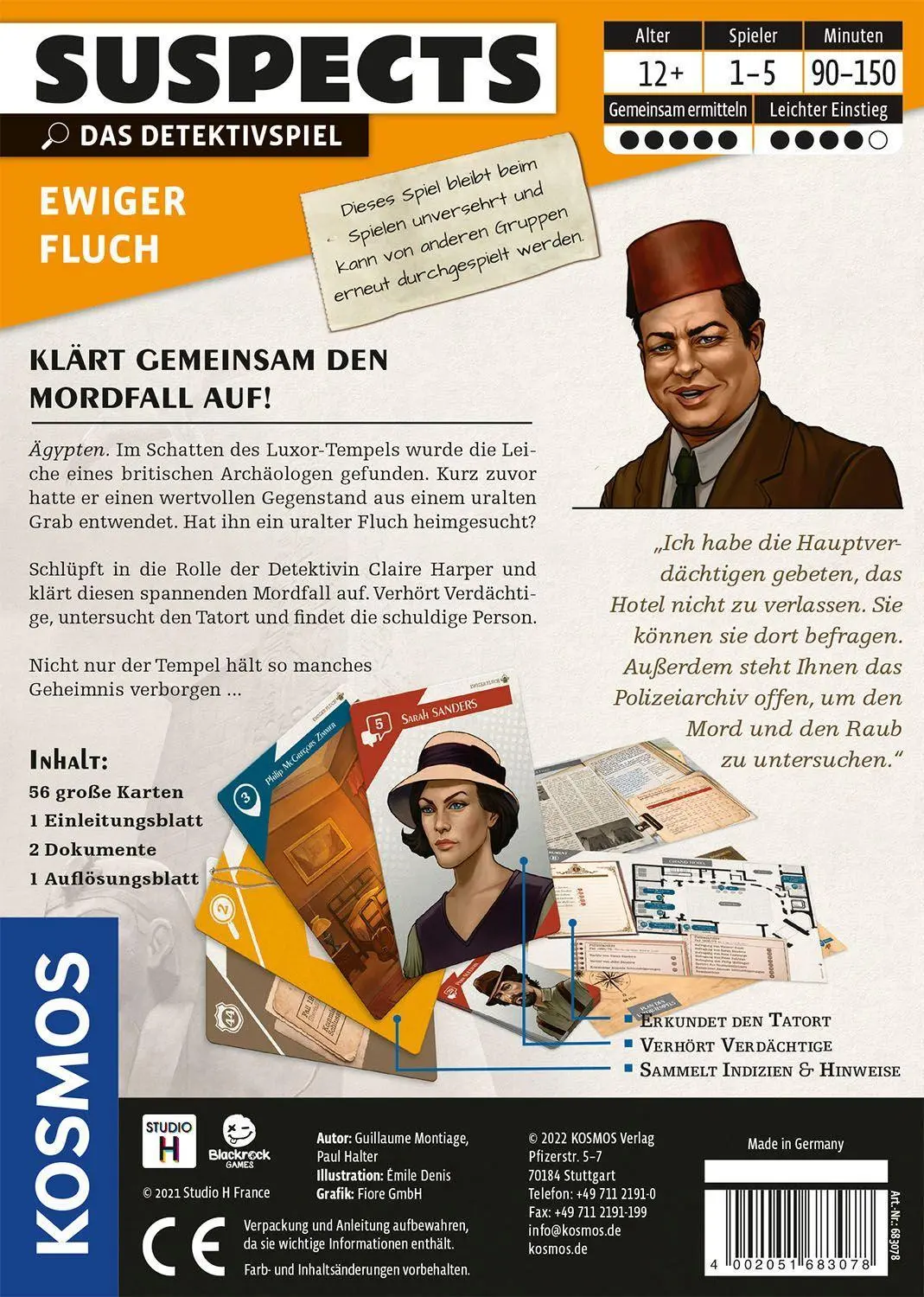 Bild: 4002051683078 | Suspects - Ewiger Fluch | Guillaume Montiage (u. a.) | Spiel | 683078
