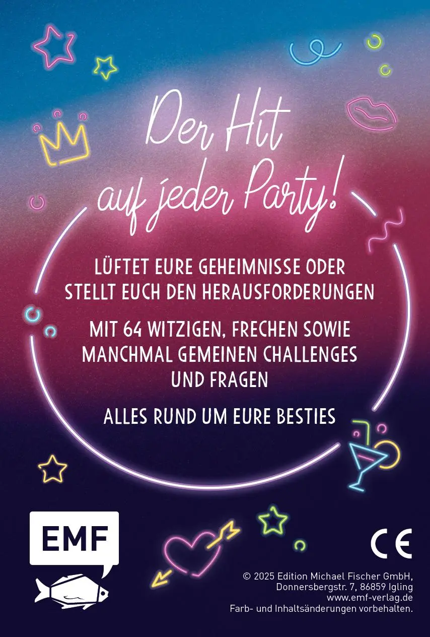Rückseite: 4260478343078 | Kartenspiel: Wahrheit oder Pflicht für Besties | Spiel | 64 S. | 2025