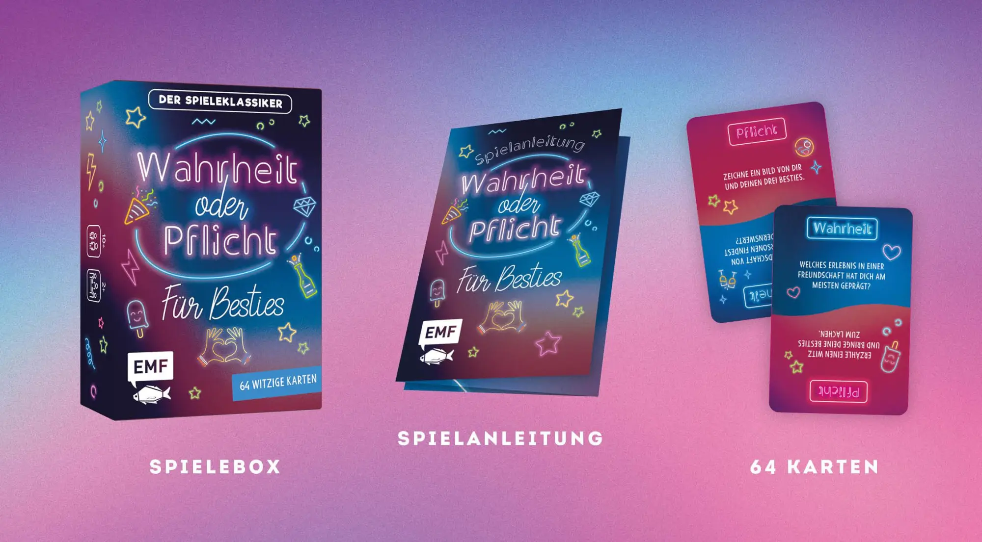 Bild: 4260478343078 | Kartenspiel: Wahrheit oder Pflicht für Besties | Spiel | 64 S. | 2025