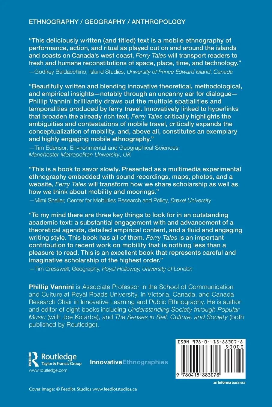 Rückseite: 9780415883078 | Ferry Tales | Mobility, Place, and Time on Canada's West Coast | Buch