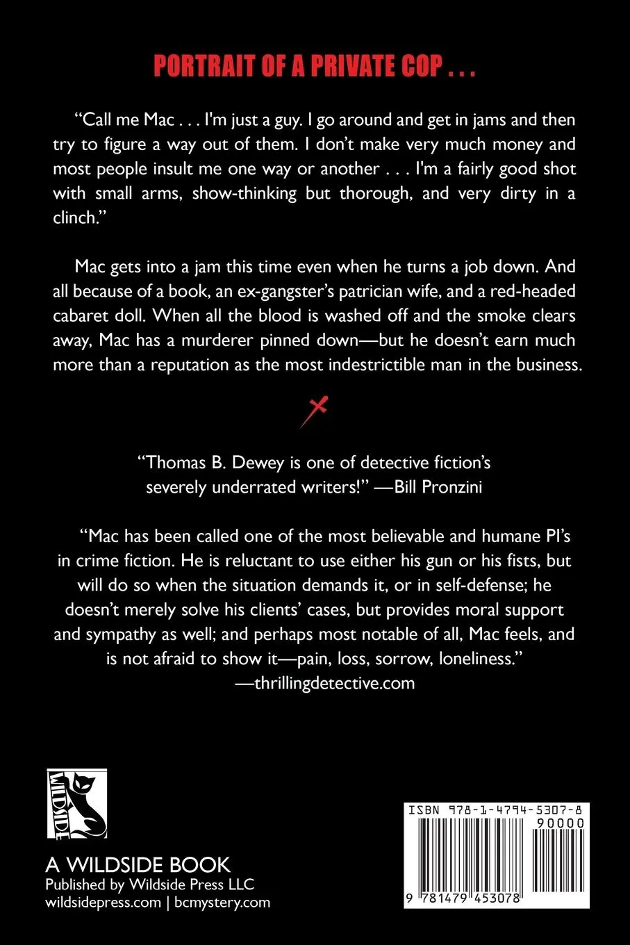 Rückseite: 9781479453078 | Draw the Curtain Close | Mac #1 | Thomas B. Dewey | Taschenbuch | 2020