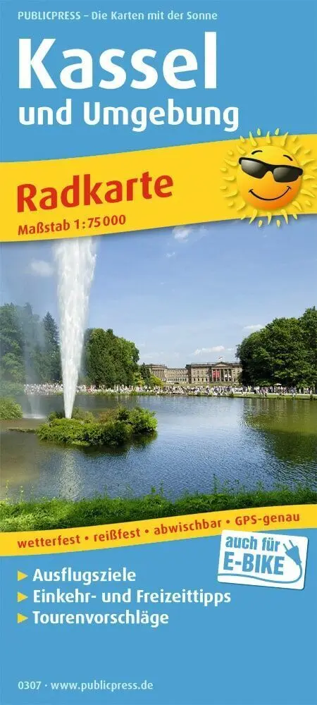 Cover: 9783747303078 | Publicpress Radkarte Kassel und Umgebung 1:75.000 | (Land-)Karte