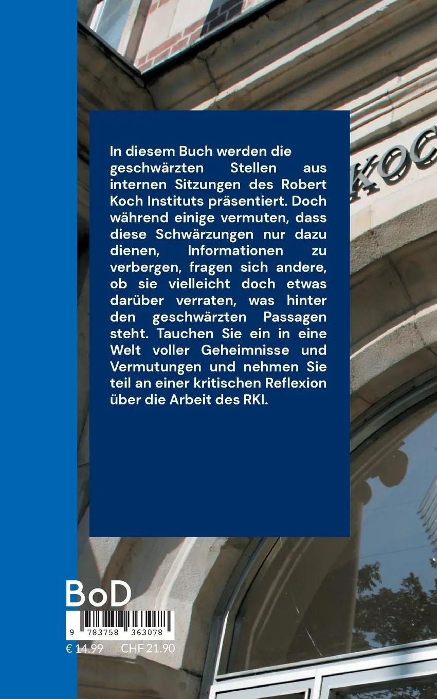 Rückseite: 9783758363078 | Die Aufarbeitung der RKI-Files | Herold Zu Moschdehner | Taschenbuch