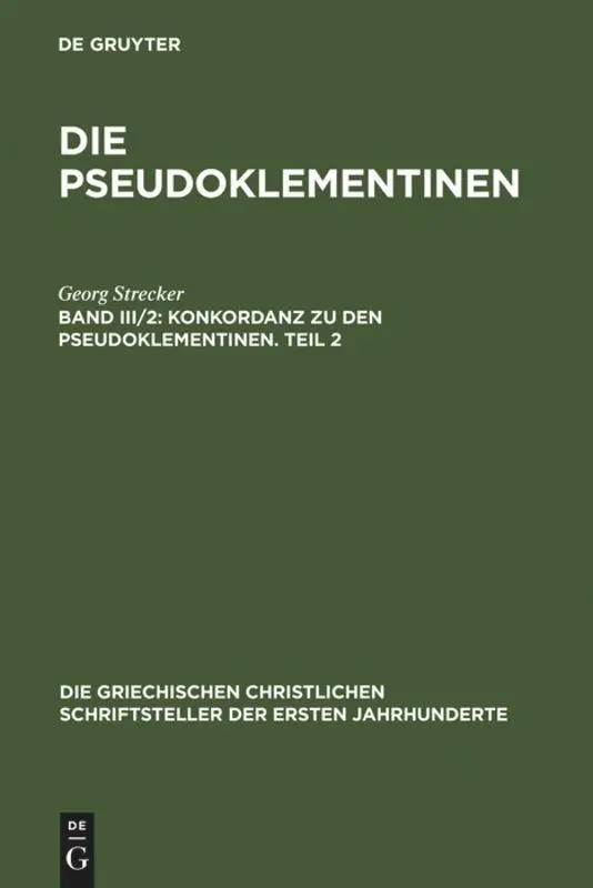 Konkordanz zu den Pseudoklementinen, Teil 2