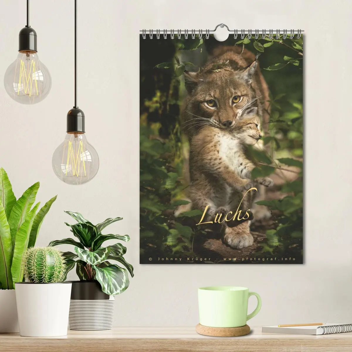 Bild: 9783516483178 | Luchs (Wandkalender 2026 DIN A4 hoch), CALVENDO Monatskalender | 2026