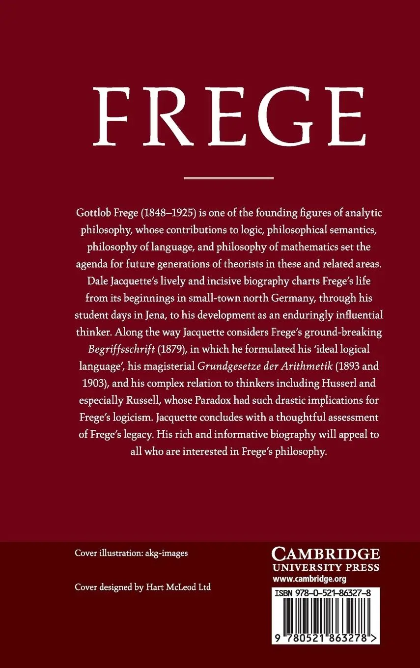 Rückseite: 9780521863278 | Frege | Dale Jacquette | Buch | Englisch | 2019 | EAN 9780521863278