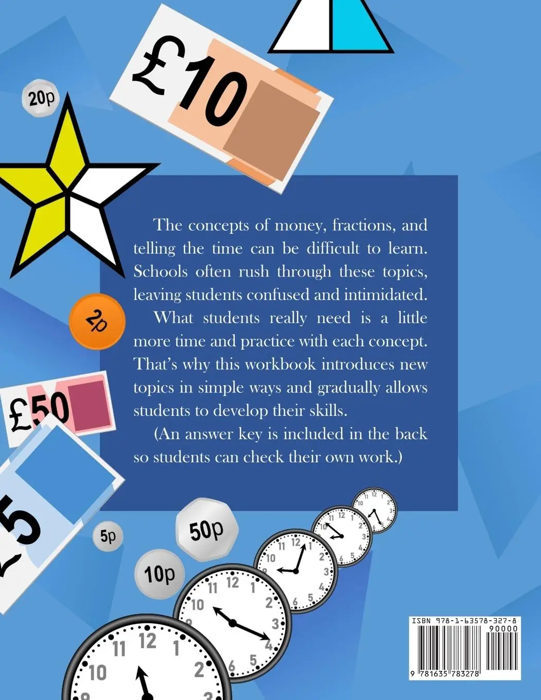 Rückseite: 9781635783278 | 100 Days of Money, Fractions, &amp; Telling the Time | Humble Math | Buch