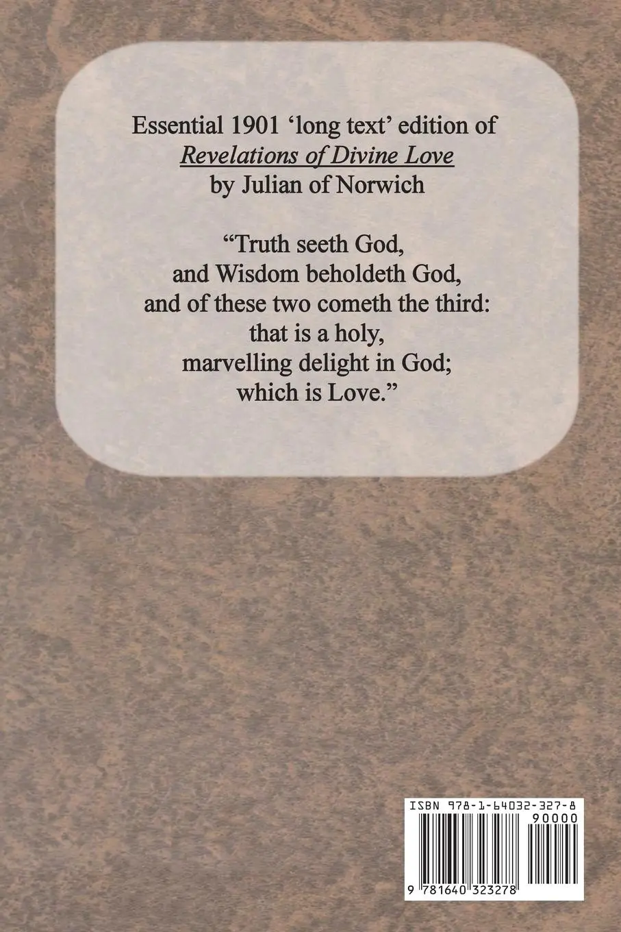 Rückseite: 9781640323278 | Revelations of Divine Love | Julian Of Norwich | Taschenbuch