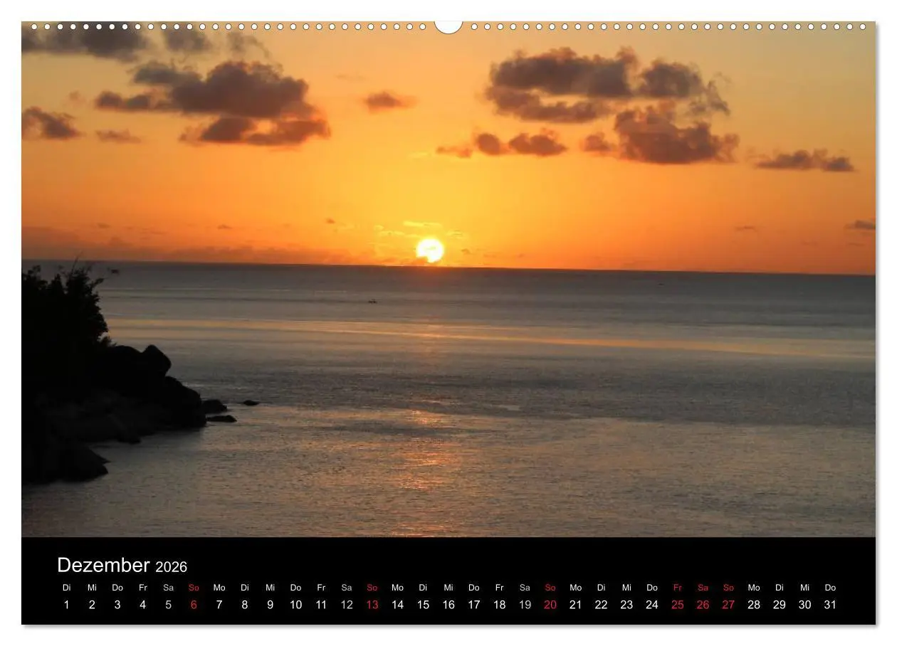 Bild: 9783516163278 | Seychellen (Wandkalender 2026 DIN A2 quer), CALVENDO Monatskalender