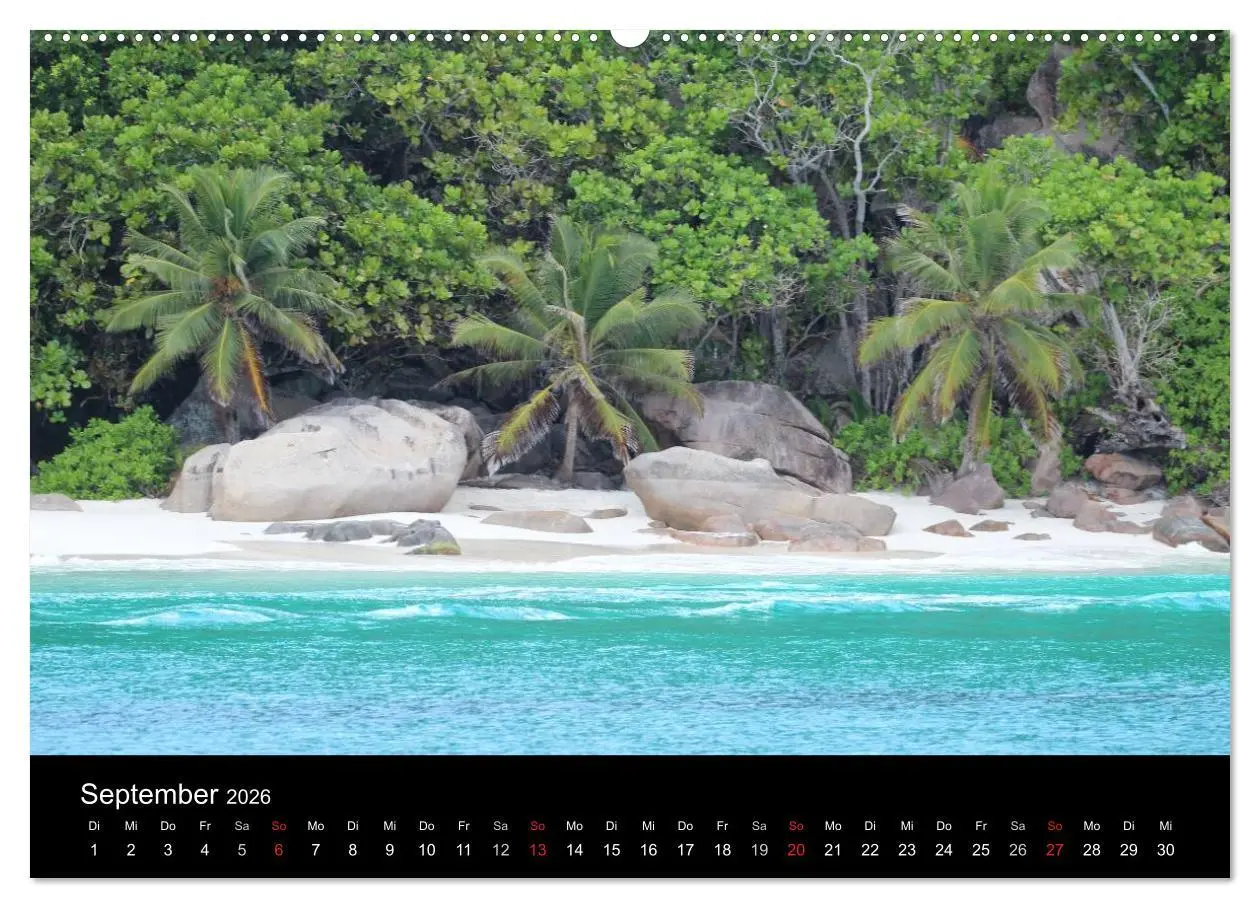 Bild: 9783516163278 | Seychellen (Wandkalender 2026 DIN A2 quer), CALVENDO Monatskalender