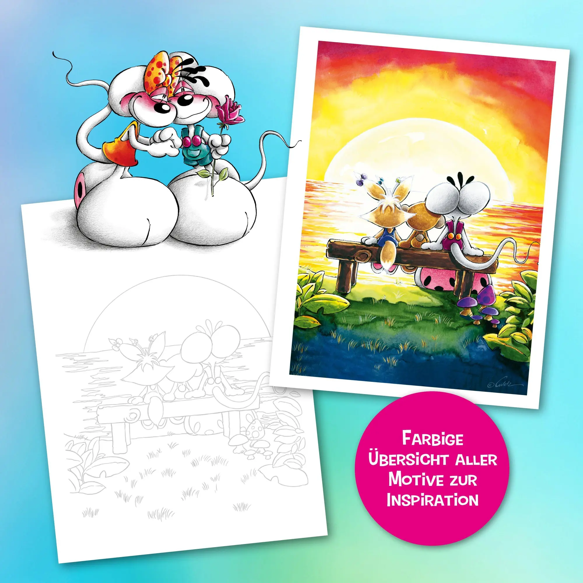 Bild: 9783735883278 | DIDDL - Ausmalposter | Diddl (u. a.) | Taschenbuch | 72 S. | Deutsch