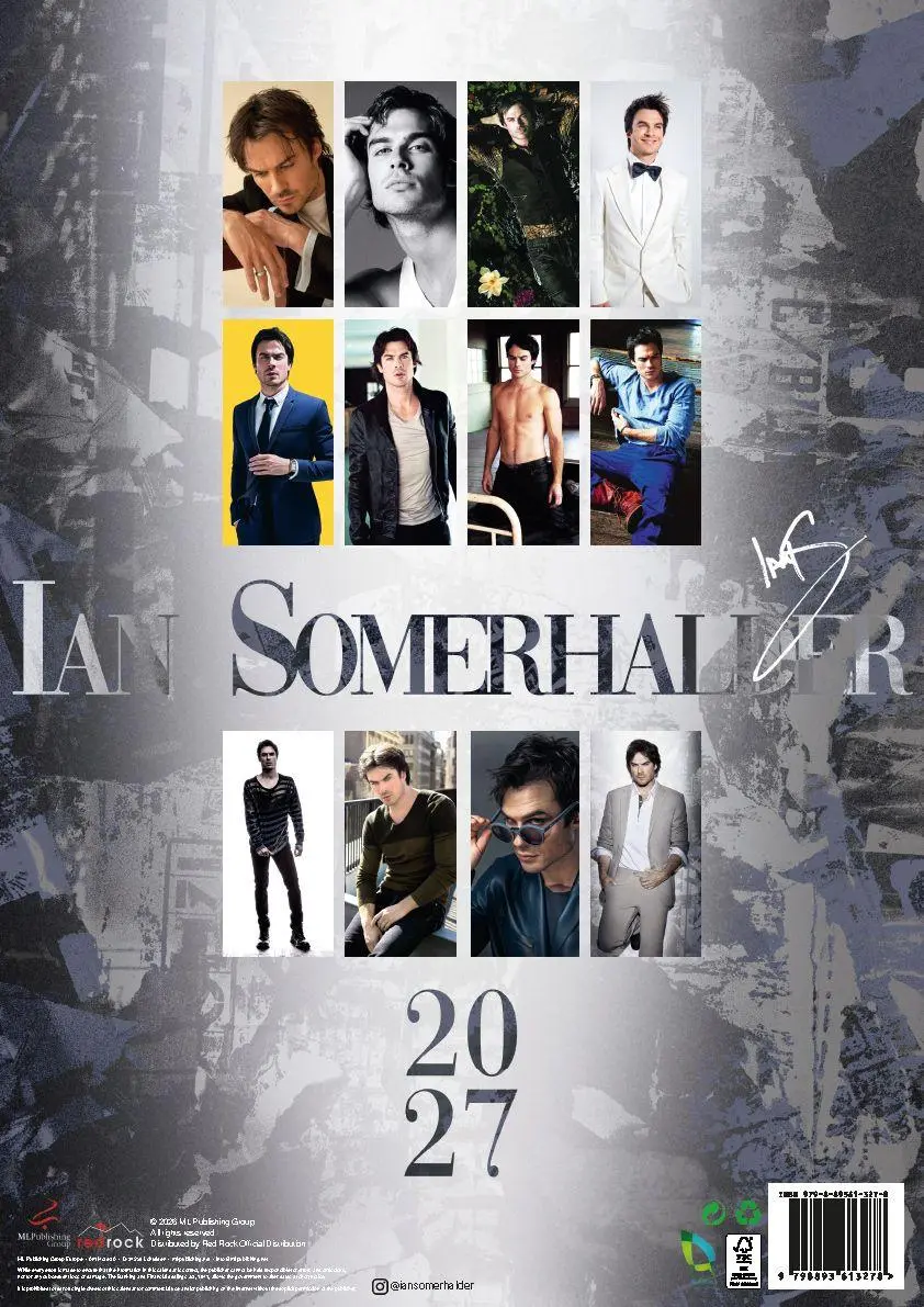 Bild: 9798893613278 | Ian Somerhalder Offizieller Kalender 2027 - Der Star aus Vampire...