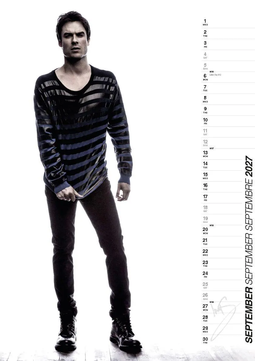 Bild: 9798893613278 | Ian Somerhalder Offizieller Kalender 2027 - Der Star aus Vampire...