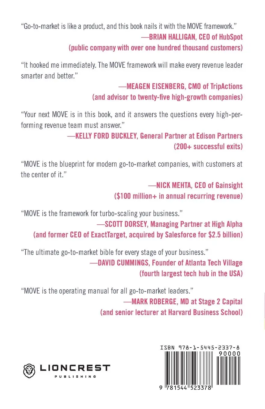 Rückseite: 9781544523378 | MOVE | The 4-question Go-to-Market Framework | Sangram Vajre | Buch