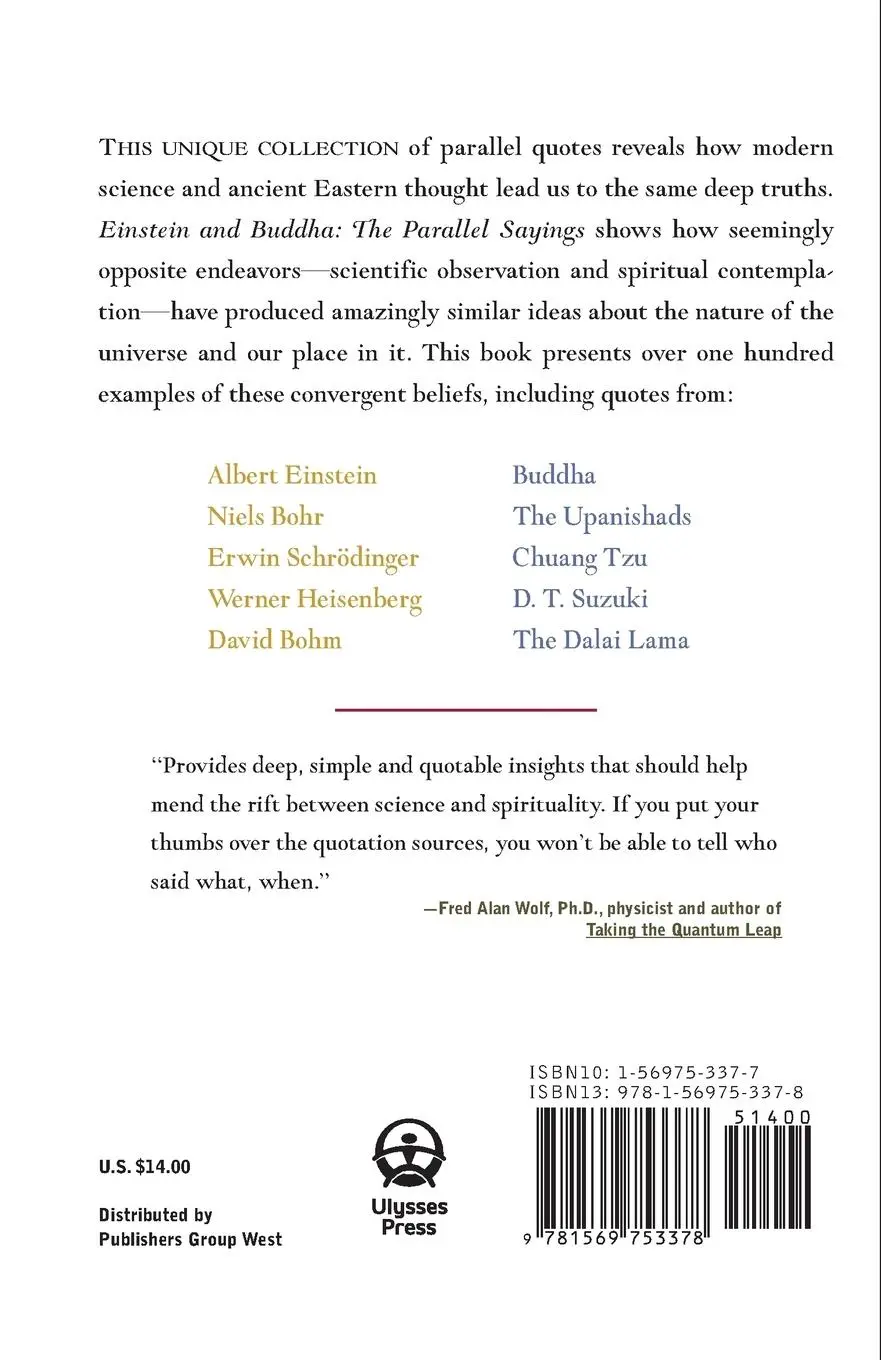 Rückseite: 9781569753378 | Einstein and Buddha | The Parallel Sayings | Thomas J McFarlane | Buch