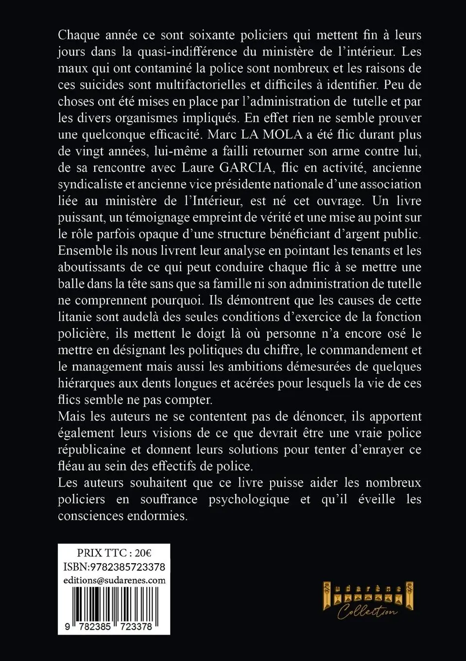 Rückseite: 9782385723378 | Je suis flic et ce soir je vais me suicider | Marc La Mola (u. a.)