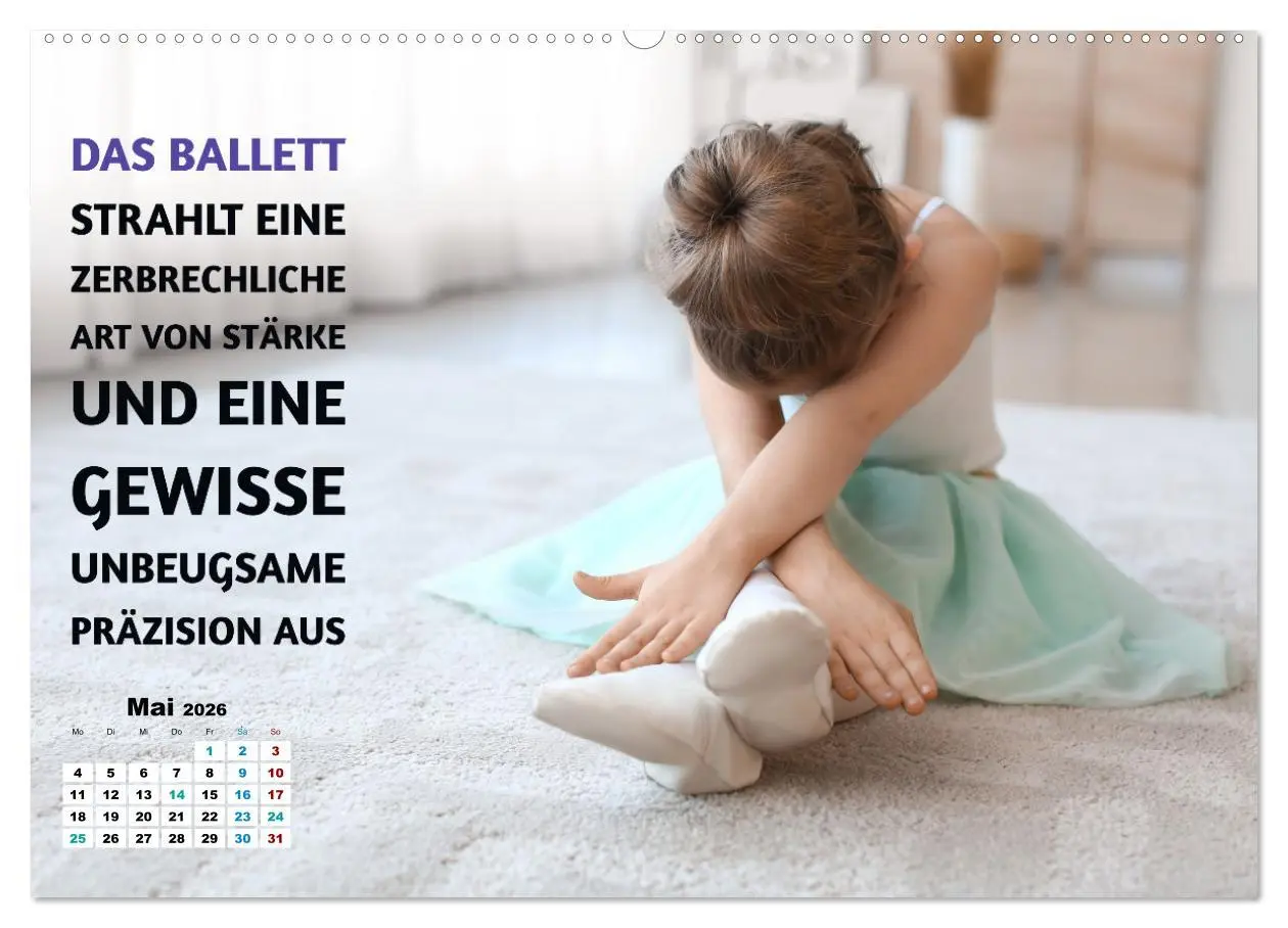 Bild: 9783457513378 | Ballett mit einem Hauch Poesie (hochwertiger Premium Wandkalender...