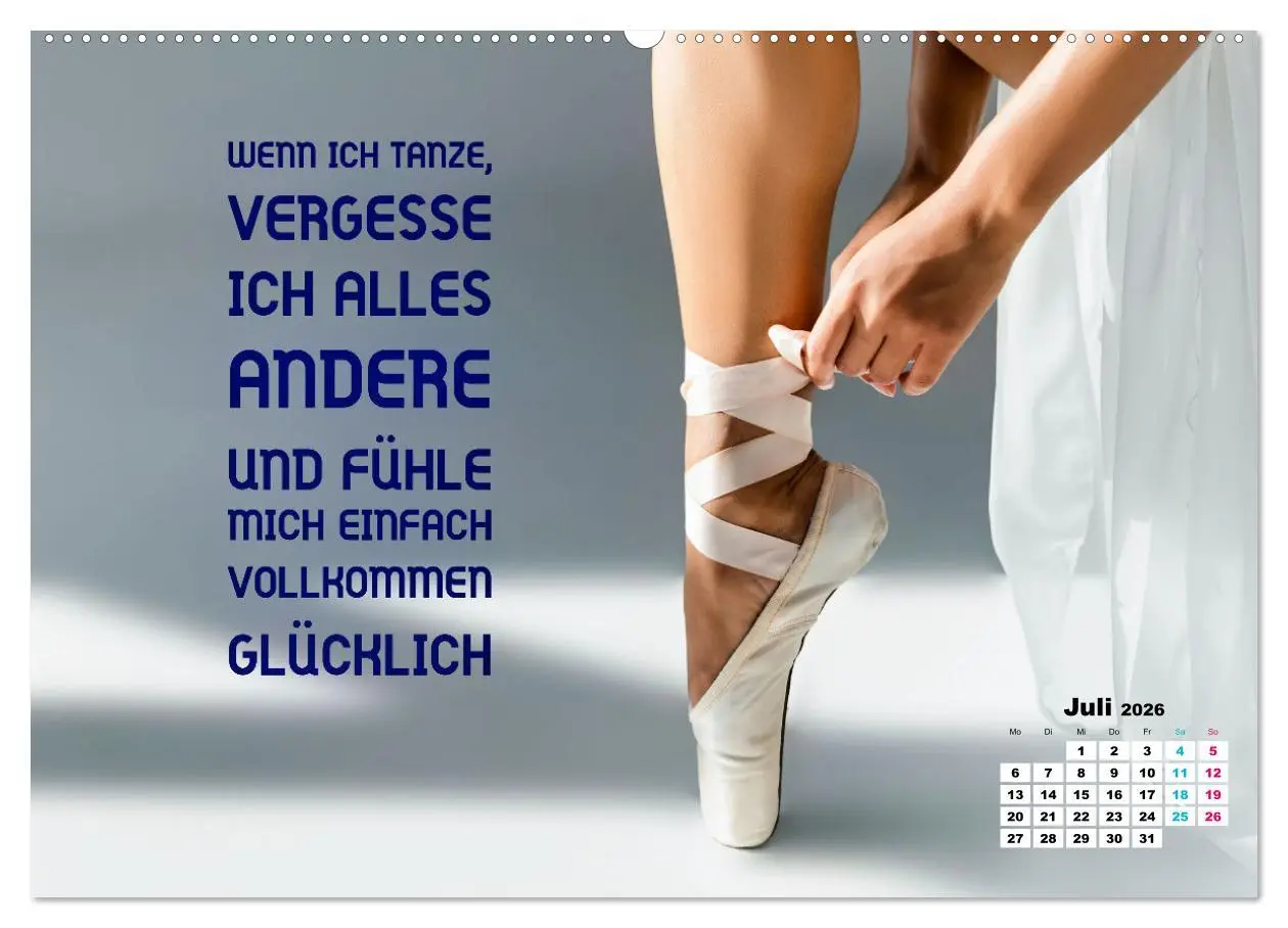 Bild: 9783457513378 | Ballett mit einem Hauch Poesie (hochwertiger Premium Wandkalender...